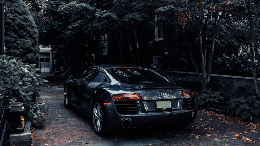 Detailing steering wheel with a brush